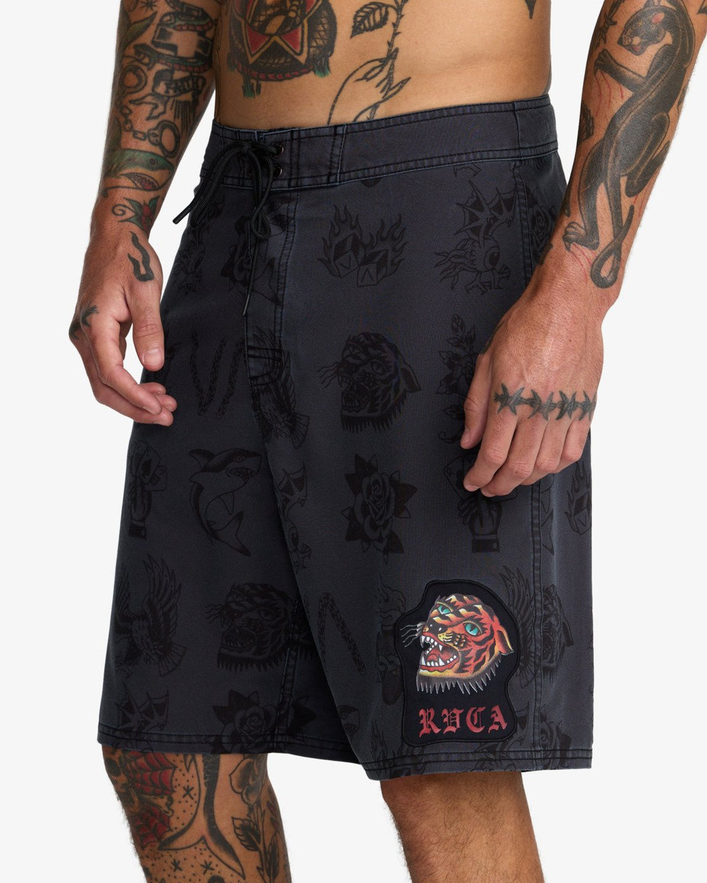 Rvca RVCA Kaleb Boardshort Negro Hombre boardshort hombre detail 3 | Negro