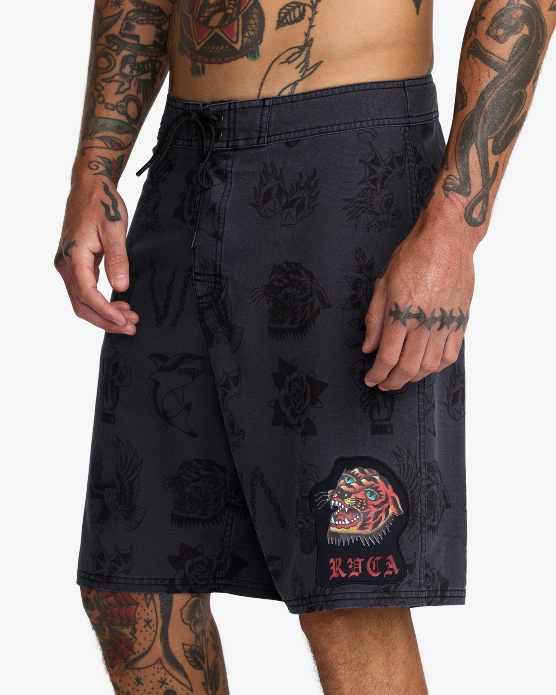 Rvca RVCA Kaleb Boardshort Negro Hombre boardshort hombre detail 3 | Negro