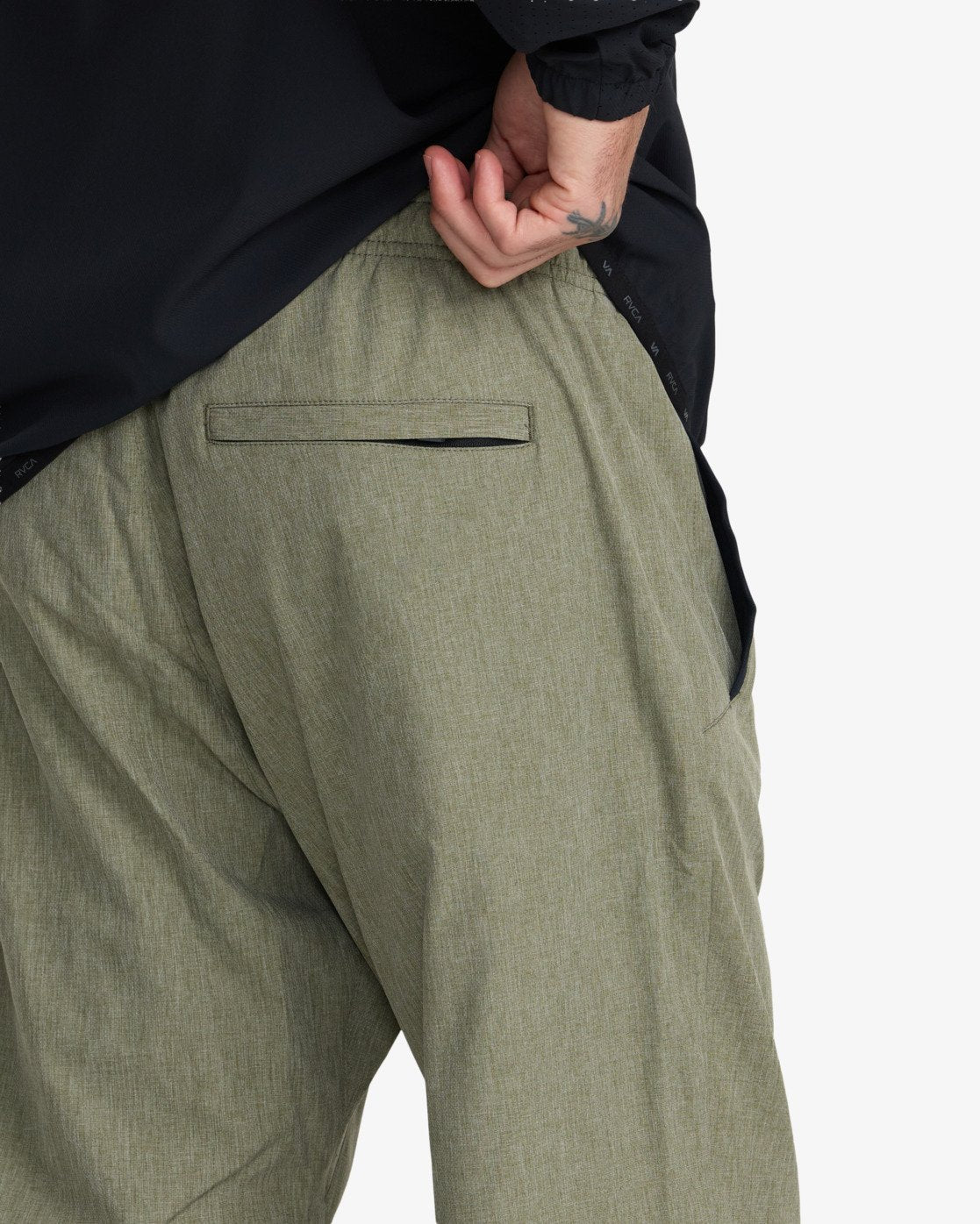 Rvca Yogger II Pantalón de cintura elástica Verde Hombre pantalón hombre detail 2 | Verde