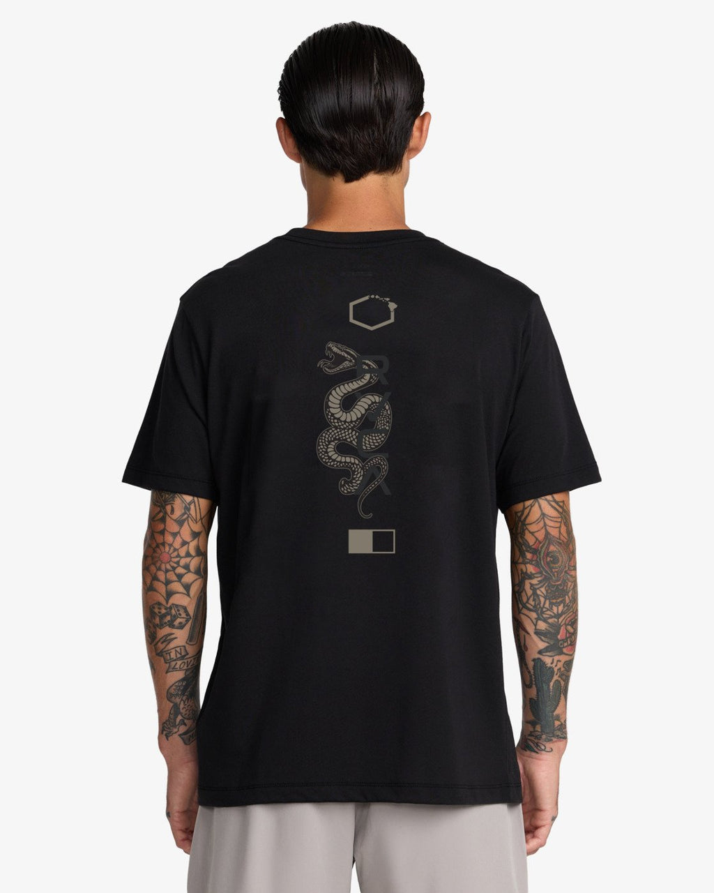 Rvca RVCA Baroon Venom Camiseta Negro Hombre camiseta manga corta hombre detail 1 | Negro