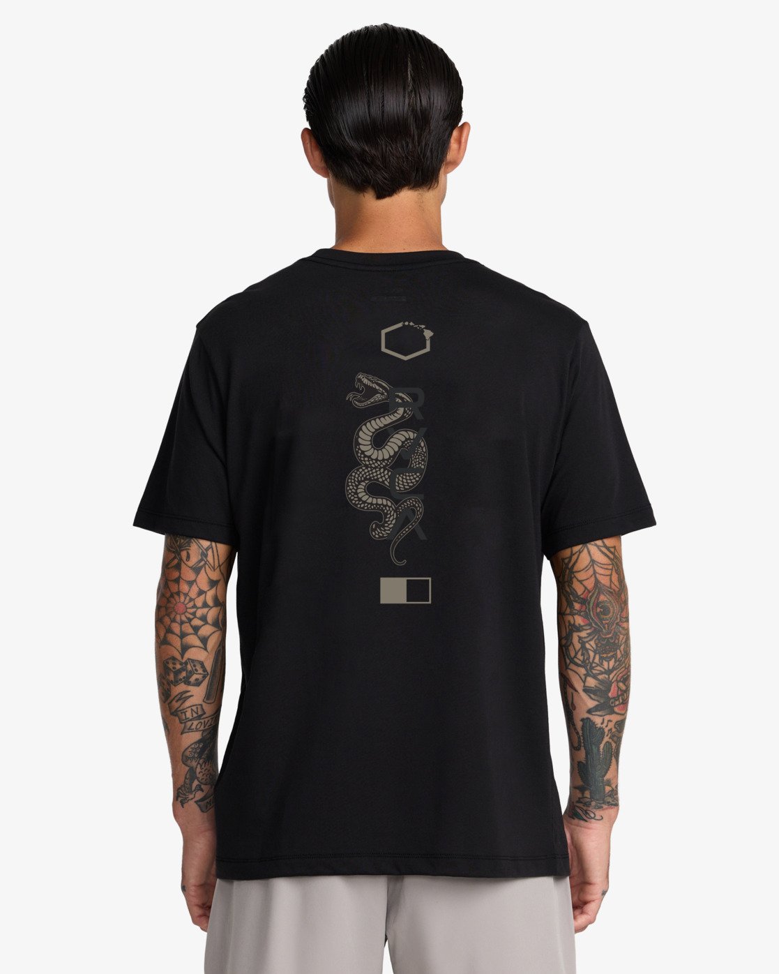 Rvca RVCA Baroon Venom Camiseta Negro Hombre camiseta manga corta hombre detail 1 | Negro