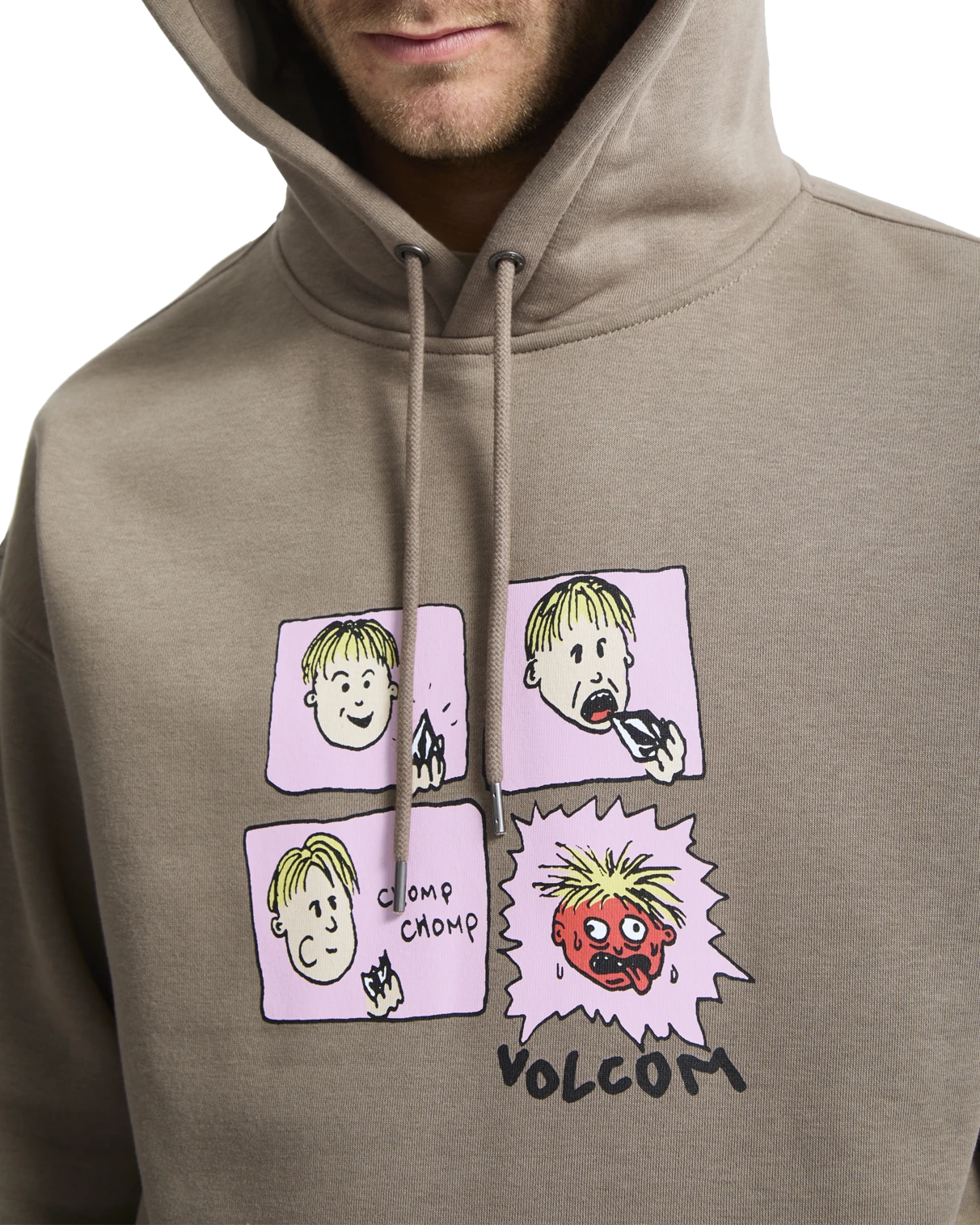 Volcom Chomp Chomp sudadera con capucha hombre detail 2 | Brindle