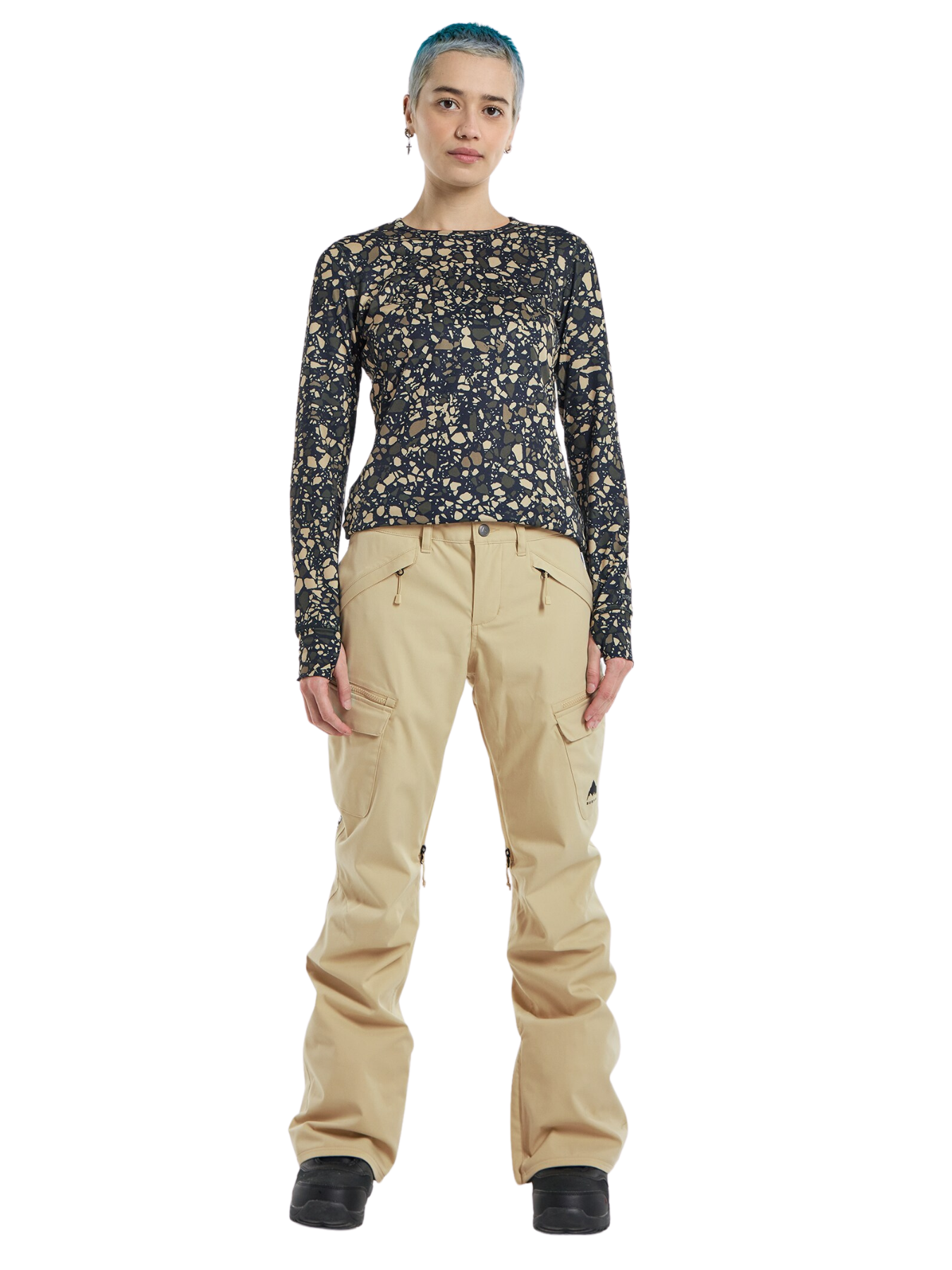 Pantalón de snowboard Mujer Burton Gloria 2L Stretch - Mushroom