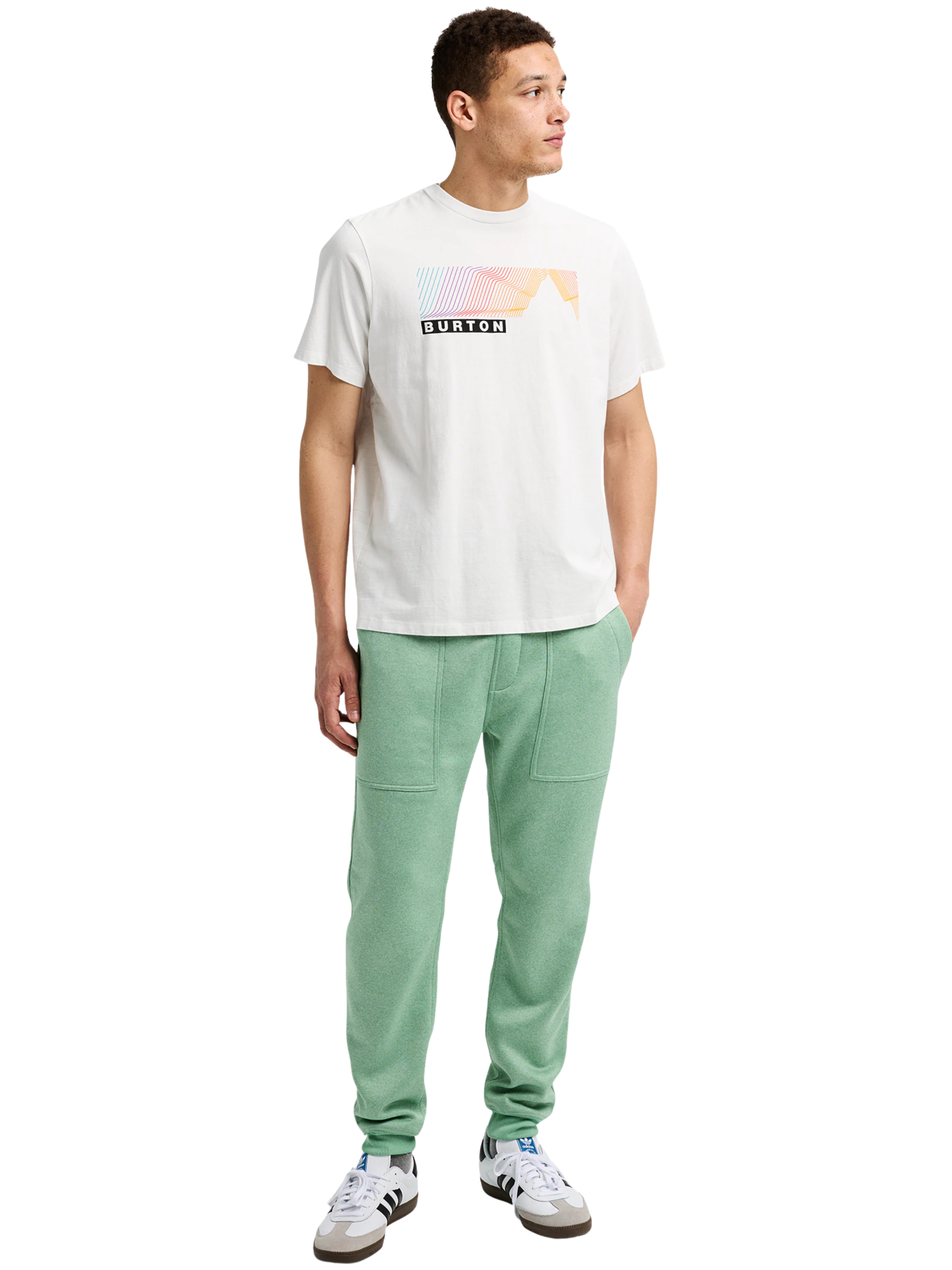 Men’s Burton Oak Fleece Pants | Soft Sage Heather