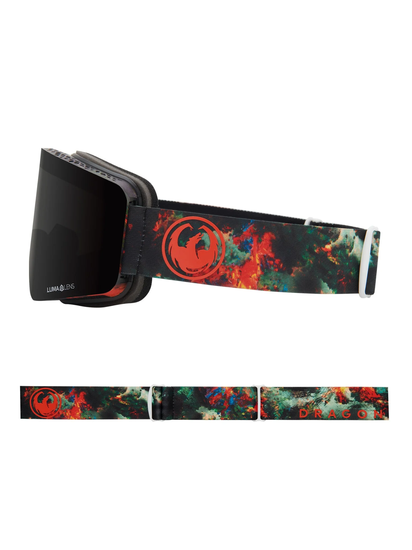 Óculos de neve Dragon R1 OTG - Predator Lumalens Midnight e Lumalens Rose Lens