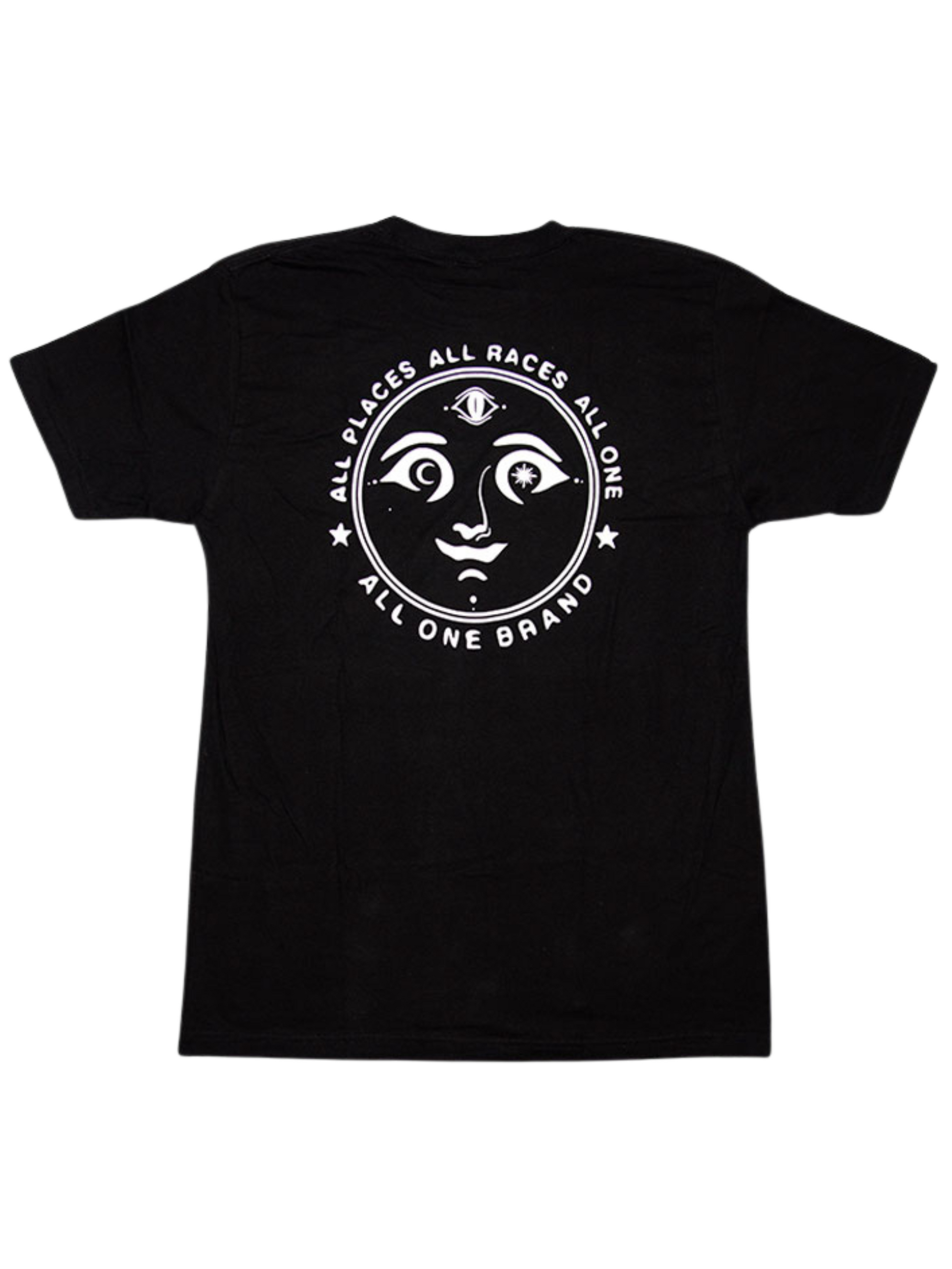 Camiseta All One Face Back Print - Black / White | Best selling products | Collection_Zalando | Men's short sleeve t-shirts | Men's T-shirts | Stock Steals | surfdevils.com
