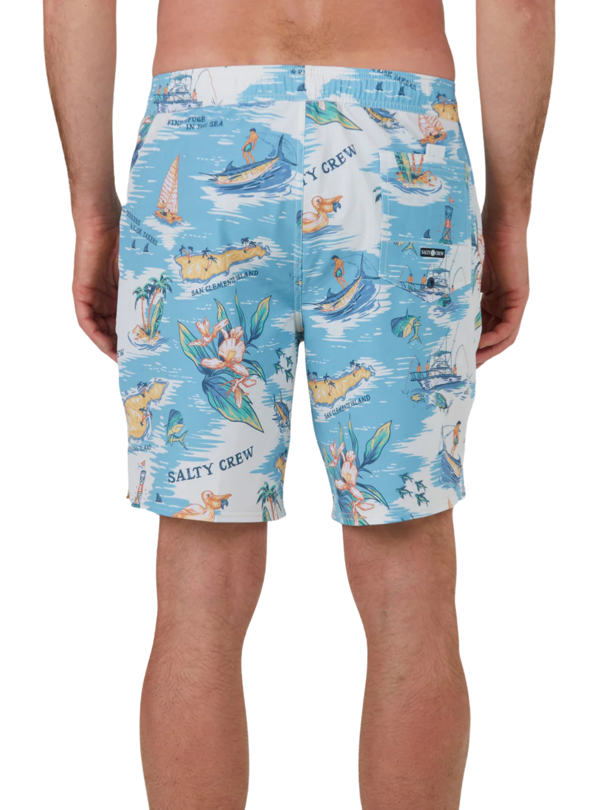 Salty Crew Salty Island Elastic Badeanzug Off White