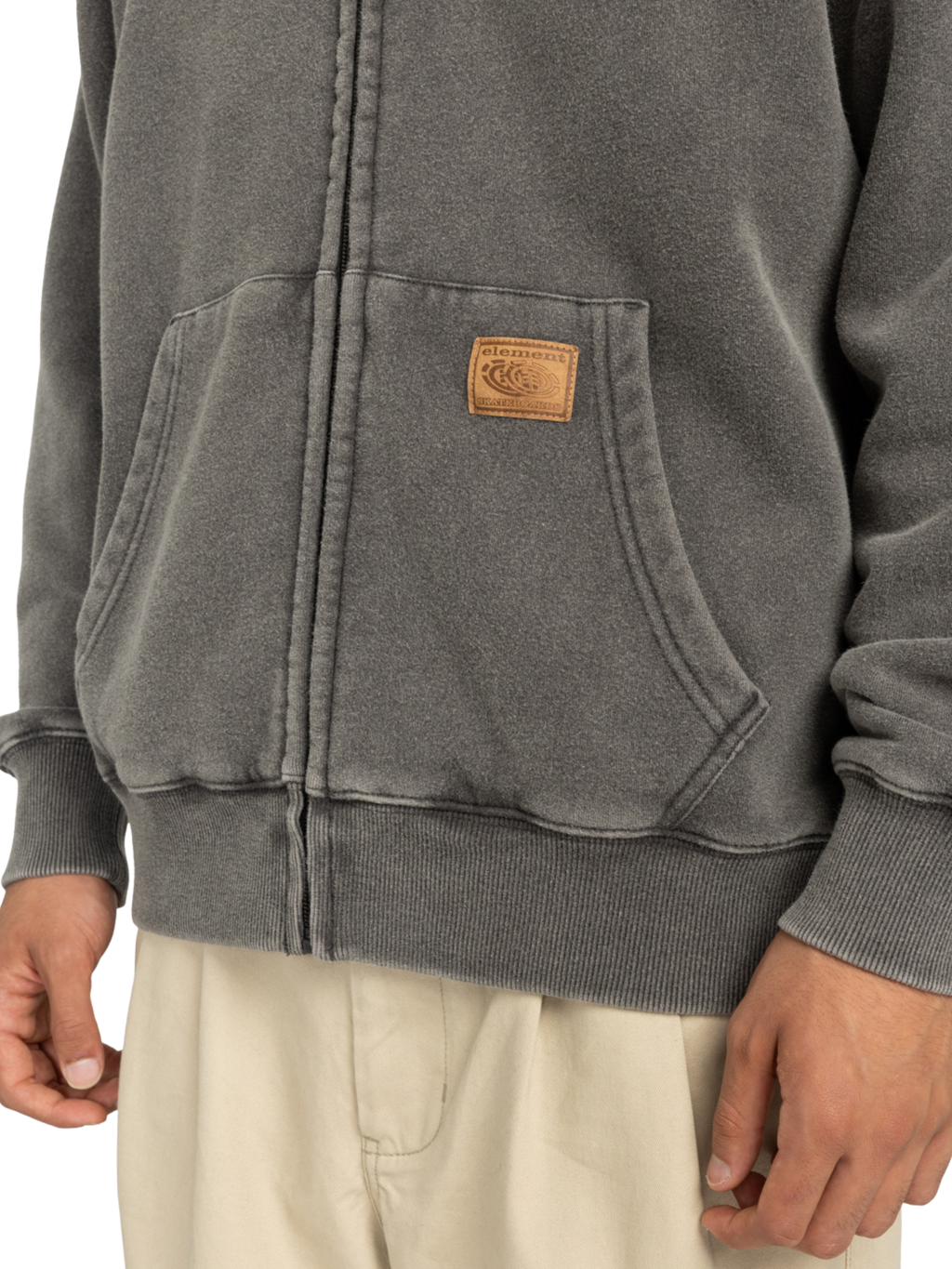 Element Cargo Zip Hoodie | Off Black