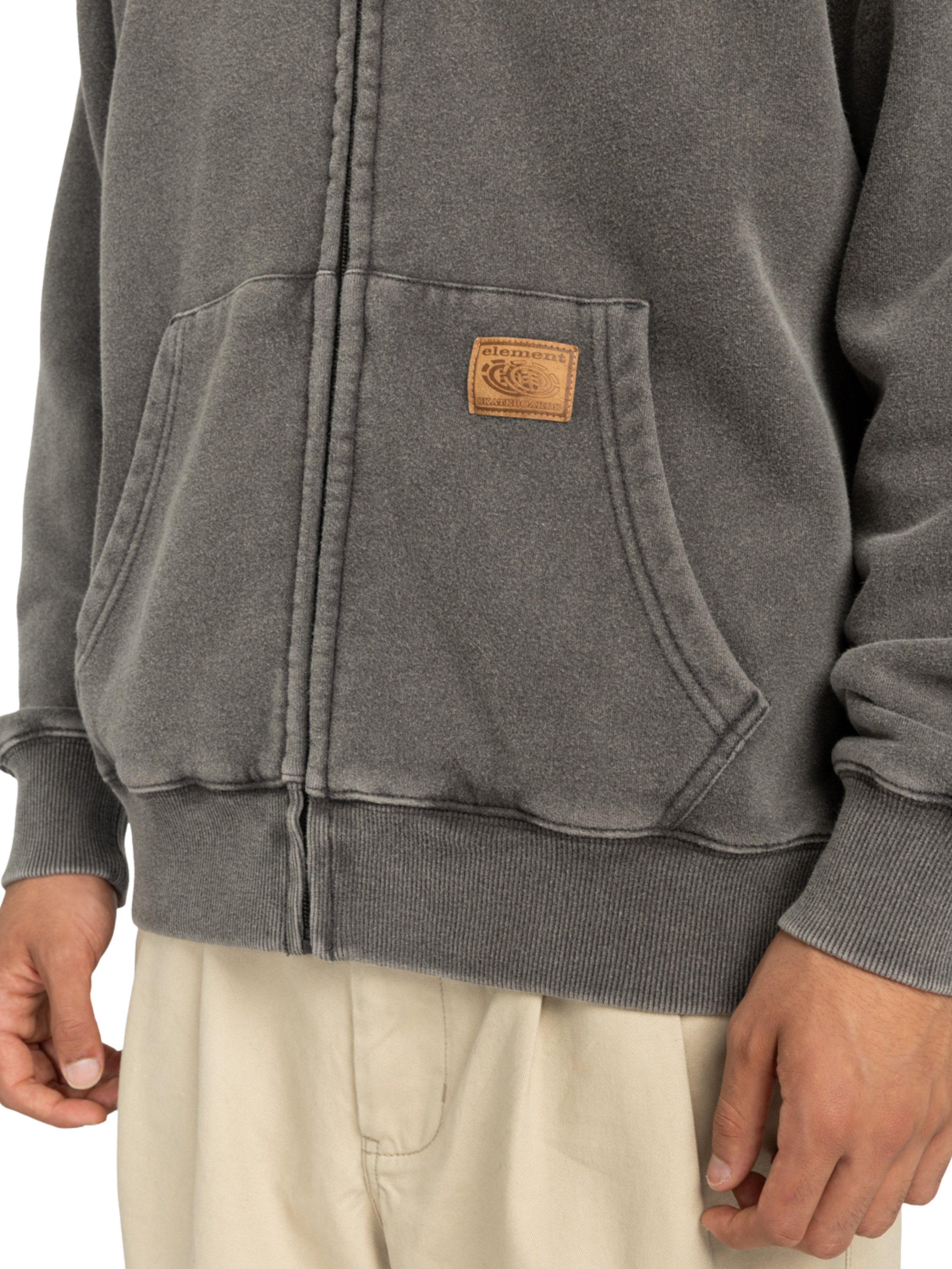 Element Cargo Zip Hoodie | Off Black