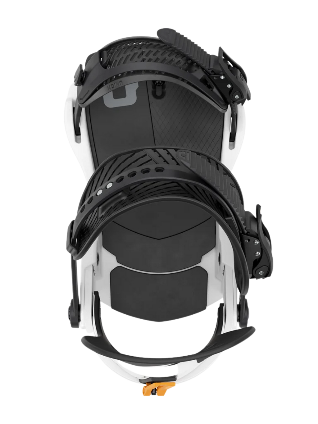 Union Atlas Men’s Snowboard Binding – White/Orange