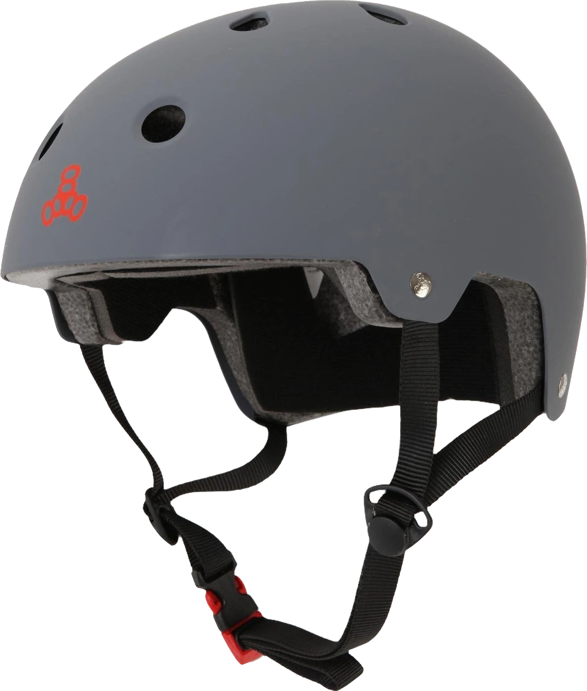 Triple 8 Triple 8 Certified Helmet SS Gun Matte Rubber cascos para skateboard | Gun Matte Rubber
