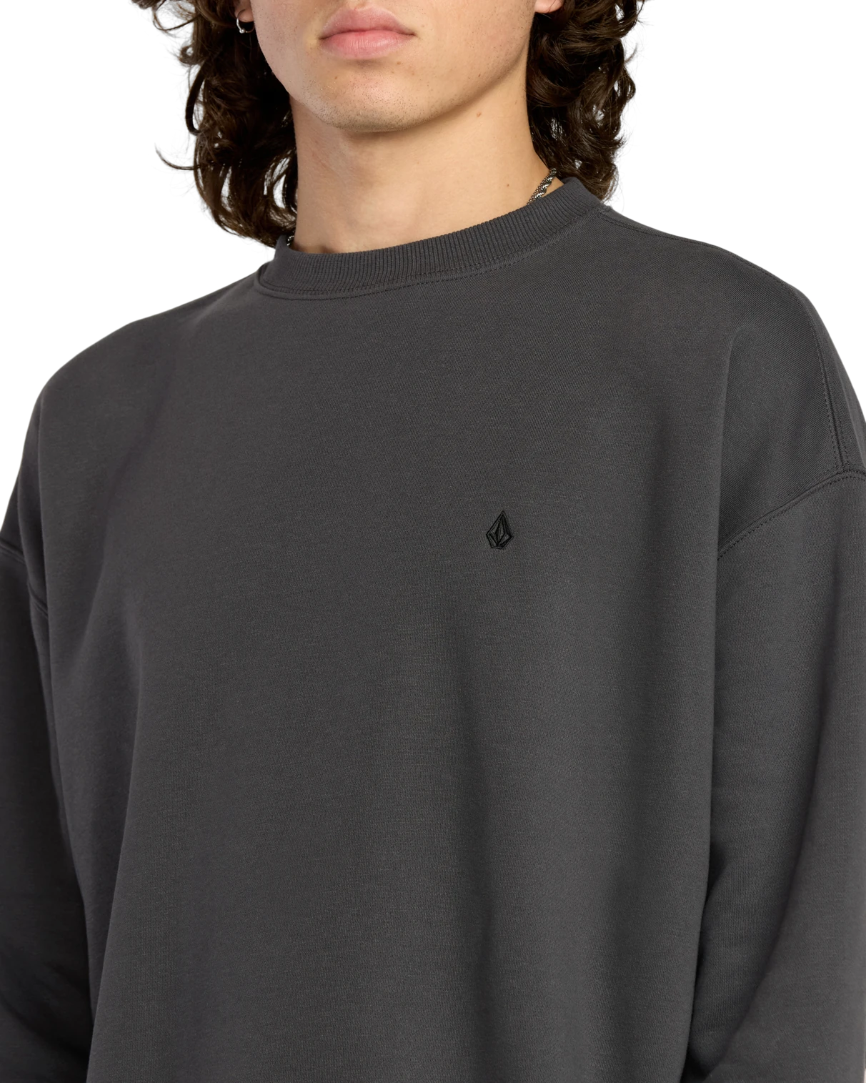 Volcom Single Stone Pw sudadera hombre detail 3 | Asphalt Black