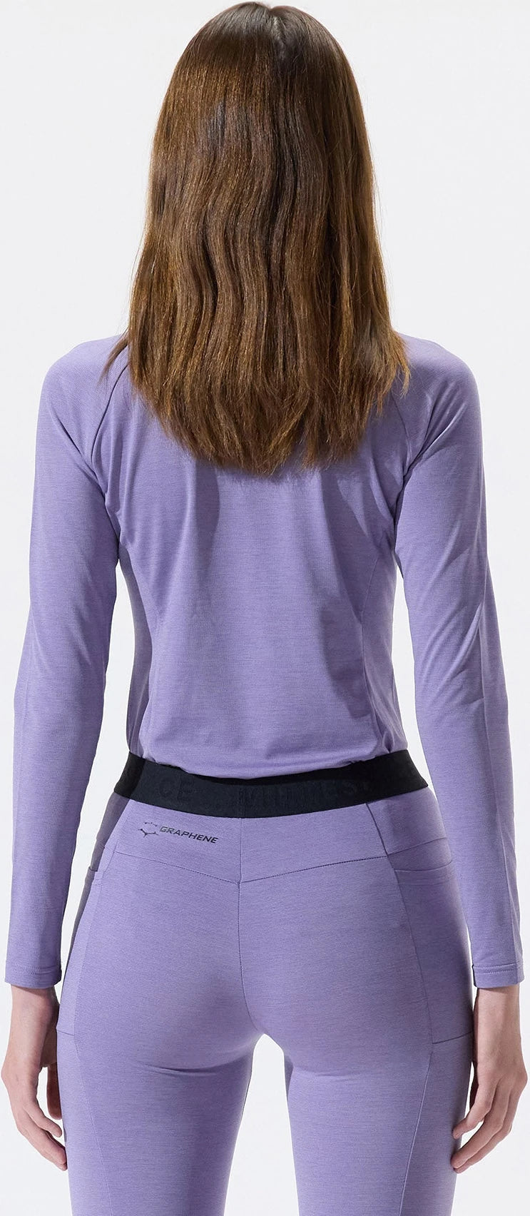 Whitespace GRAPHENE CREWNECK ropa interior térmica mujer detail 3 | Sand Verbena