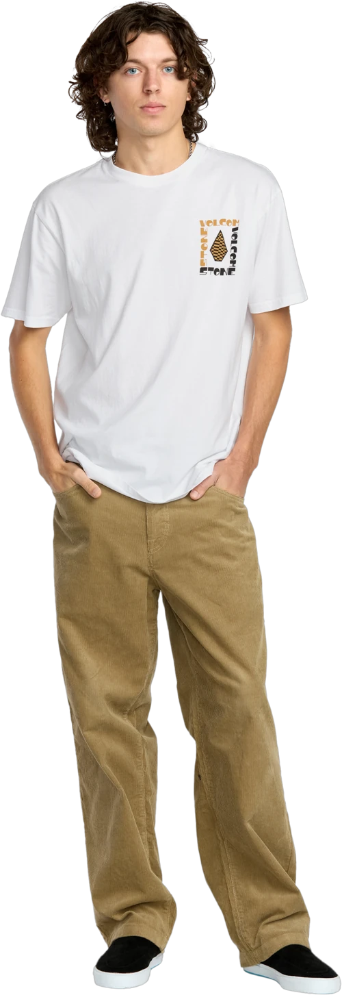 Volcom Cornerstone camiseta manga corta hombre detail 4 | White
