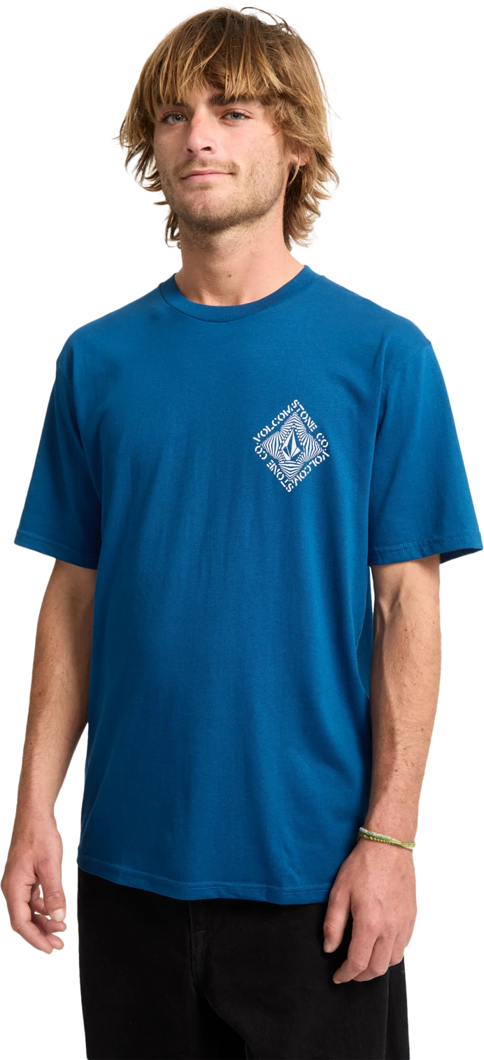 Volcom Obtical camiseta manga corta hombre detail 4 | Cosmic Blue