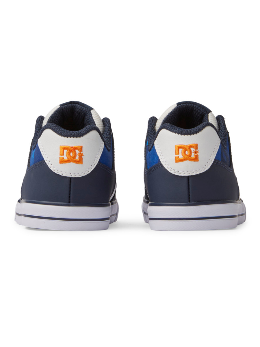 DC Shoes Youth Pure Elastic Skateschuhe – Shandy Blau/Orange