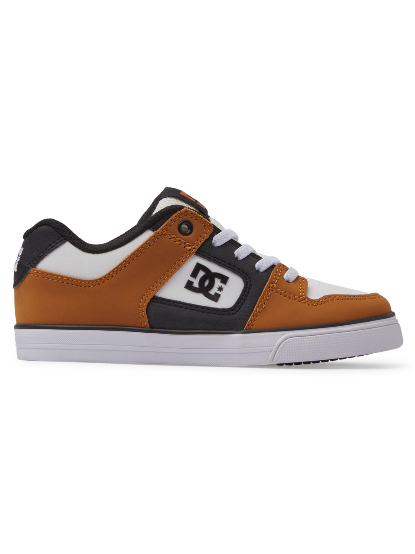 DC Shoes Pure Elastic Tênis infantil - Trigo/Branco