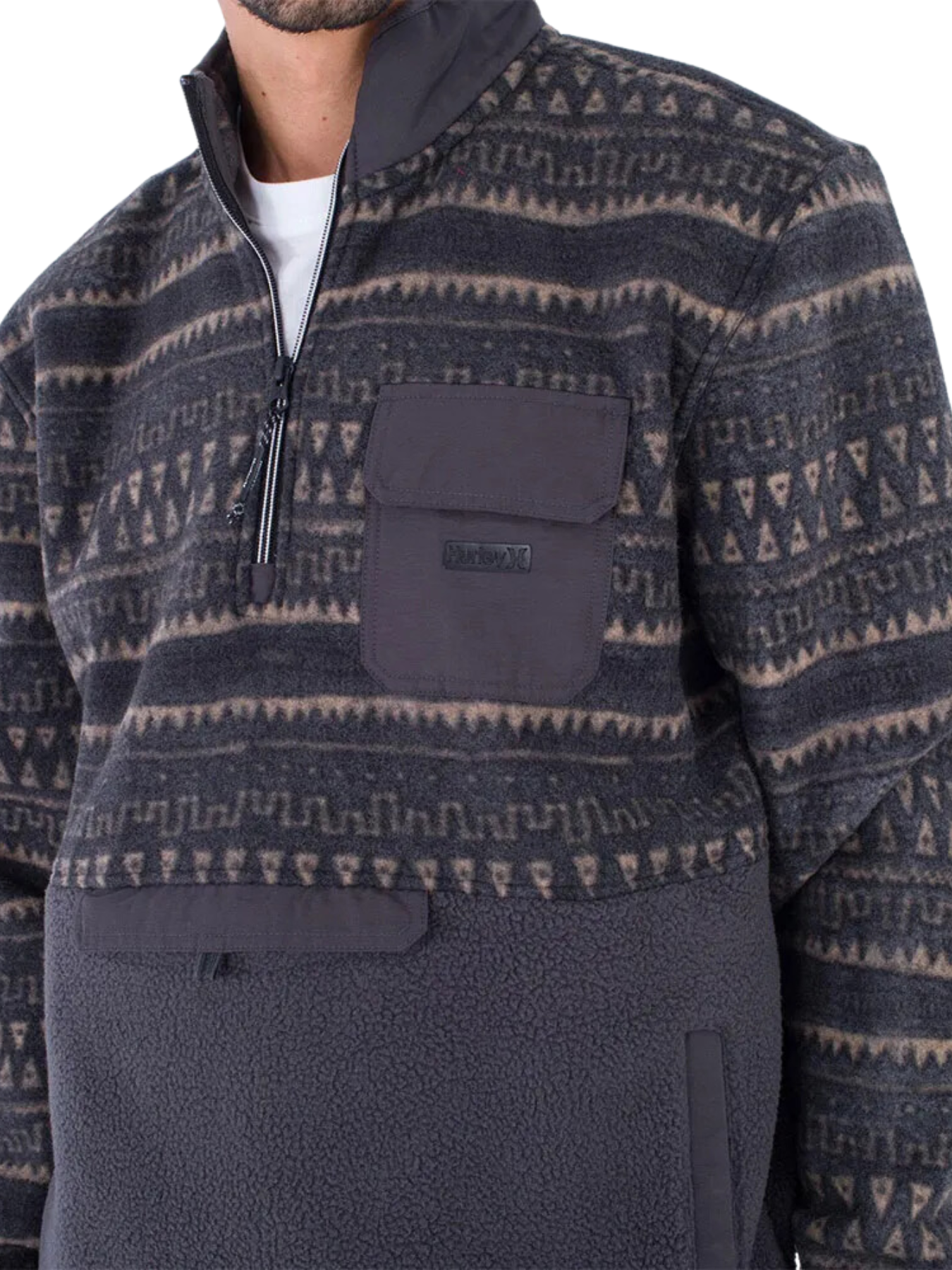 Forro Polar con cremallera 1/4 - Hurley Burrito Sherpa Track - Black | Meistverkaufte Produkte | Neue Produkte | Neueste Produkte | Sammlung_Zalando | Snowboard-Shop | Snowboard-Sweatshirts | surfdevils.com