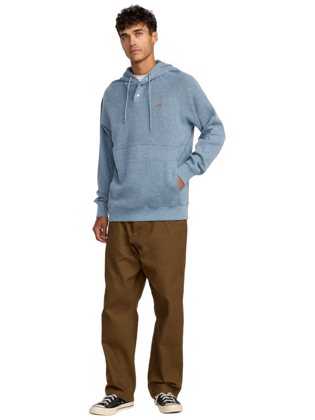 RVCA Port Pullover 3 Hoodie | Vintage Navy Heather