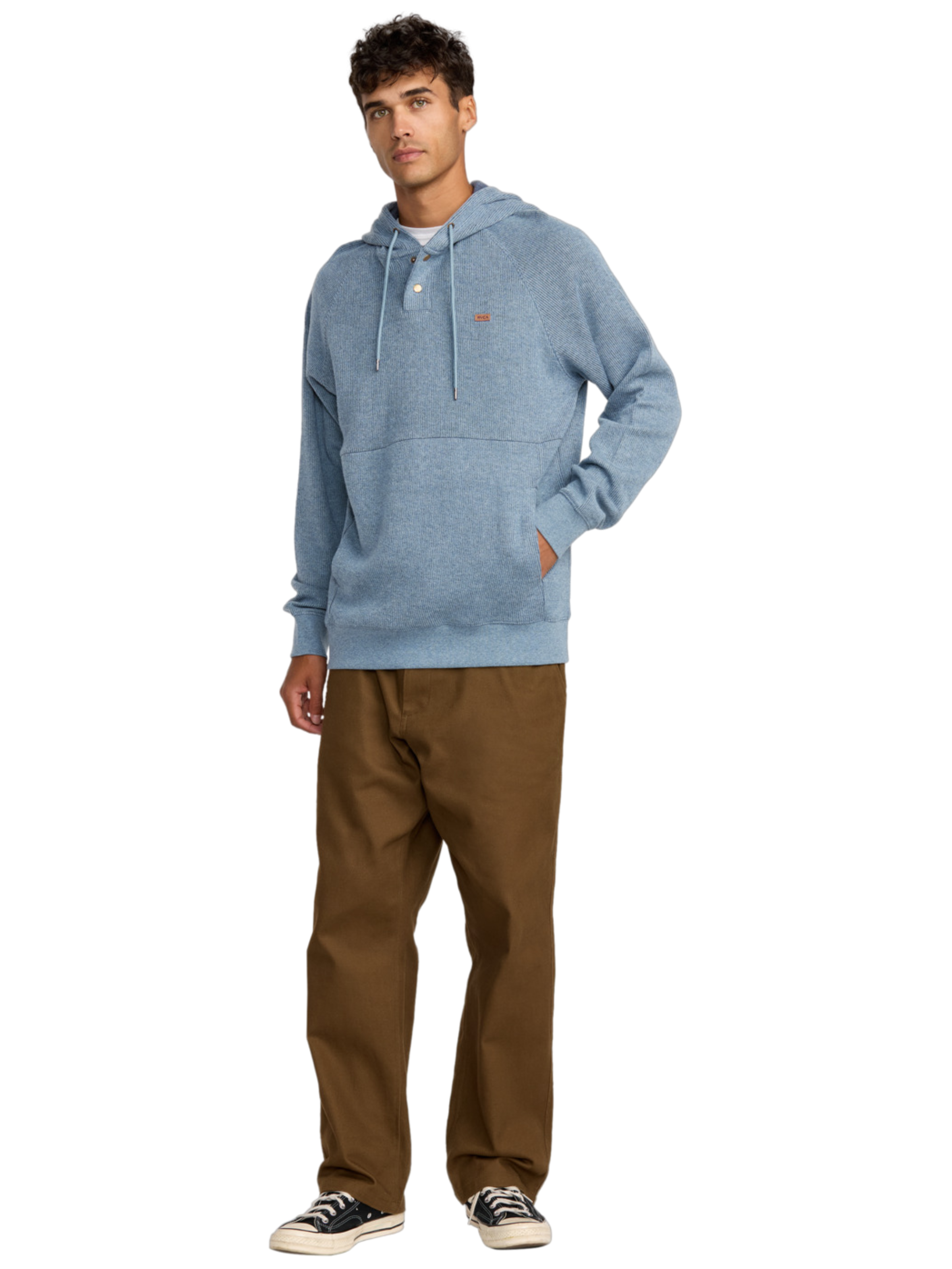 RVCA Port Pullover 3 Hoodie | Vintage Navy Heather