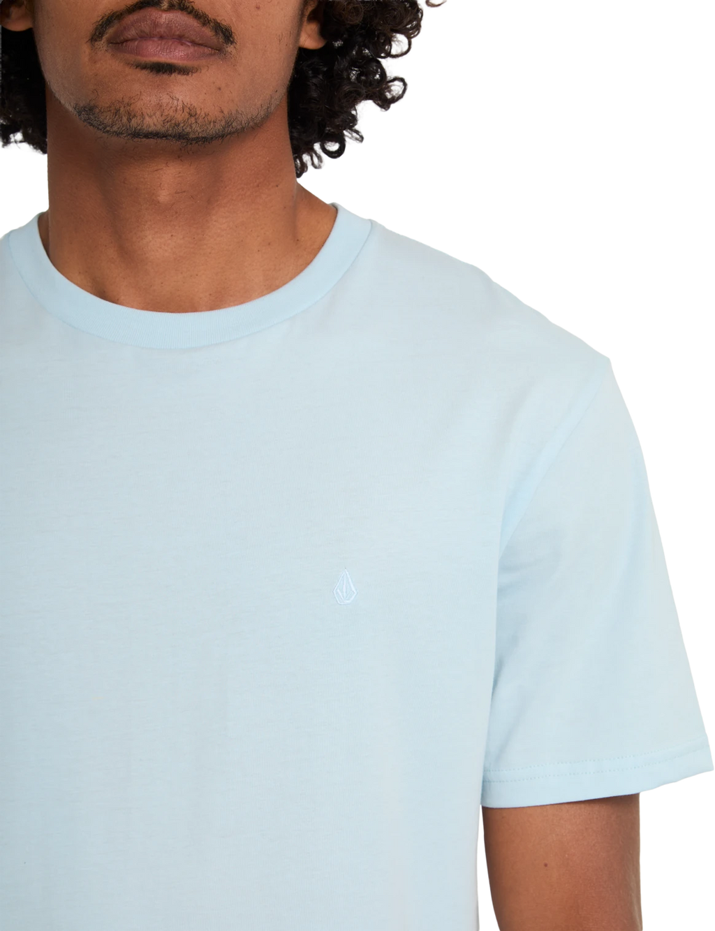 Volcom STONE BLANKS BSC SST camiseta manga corta hombre detail 3 | Light Blue Acid