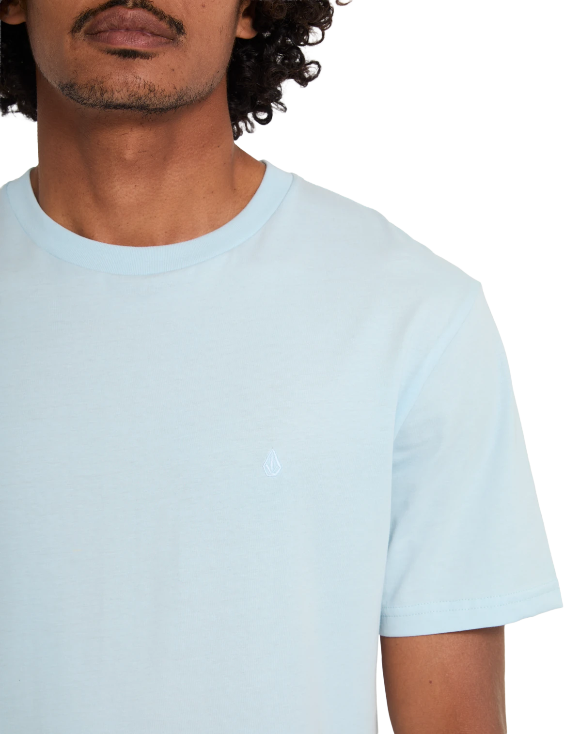 Volcom STONE BLANKS BSC SST camiseta manga corta hombre detail 3 | Light Blue Acid
