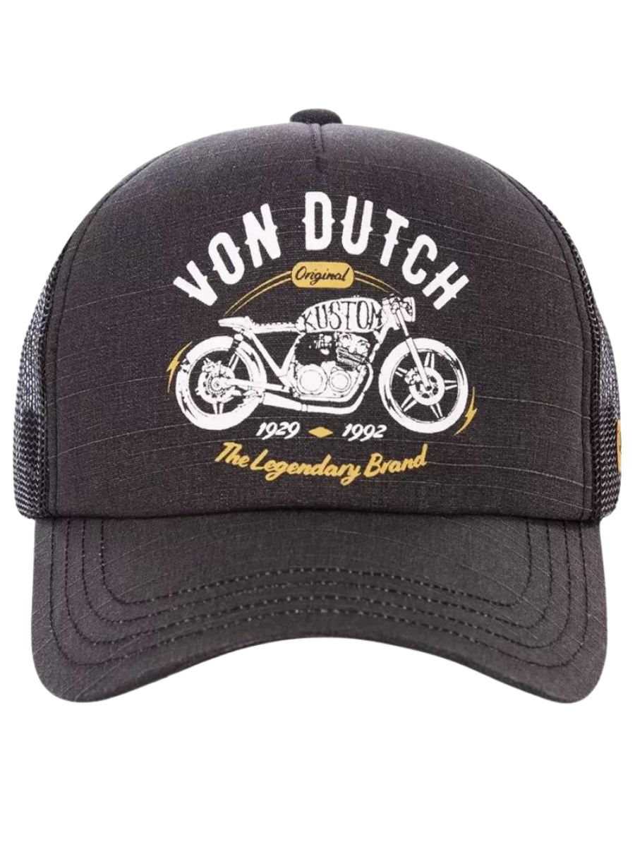 Von Dutch Crew The Legendary Brand trucker cap - Black