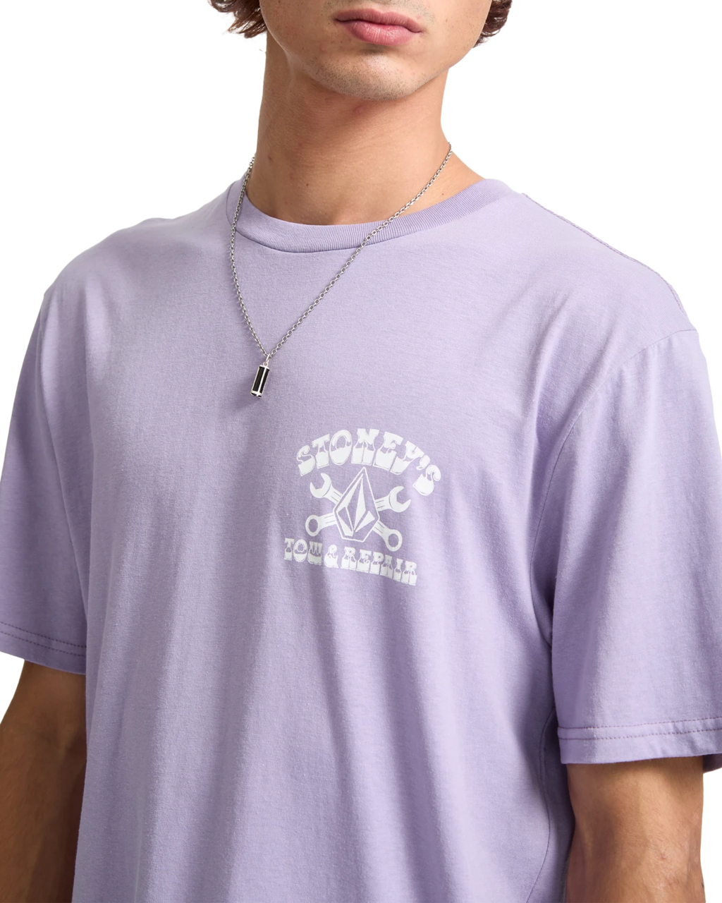 Volcom Stoneys camiseta manga corta hombre detail 2 | Purple Ash