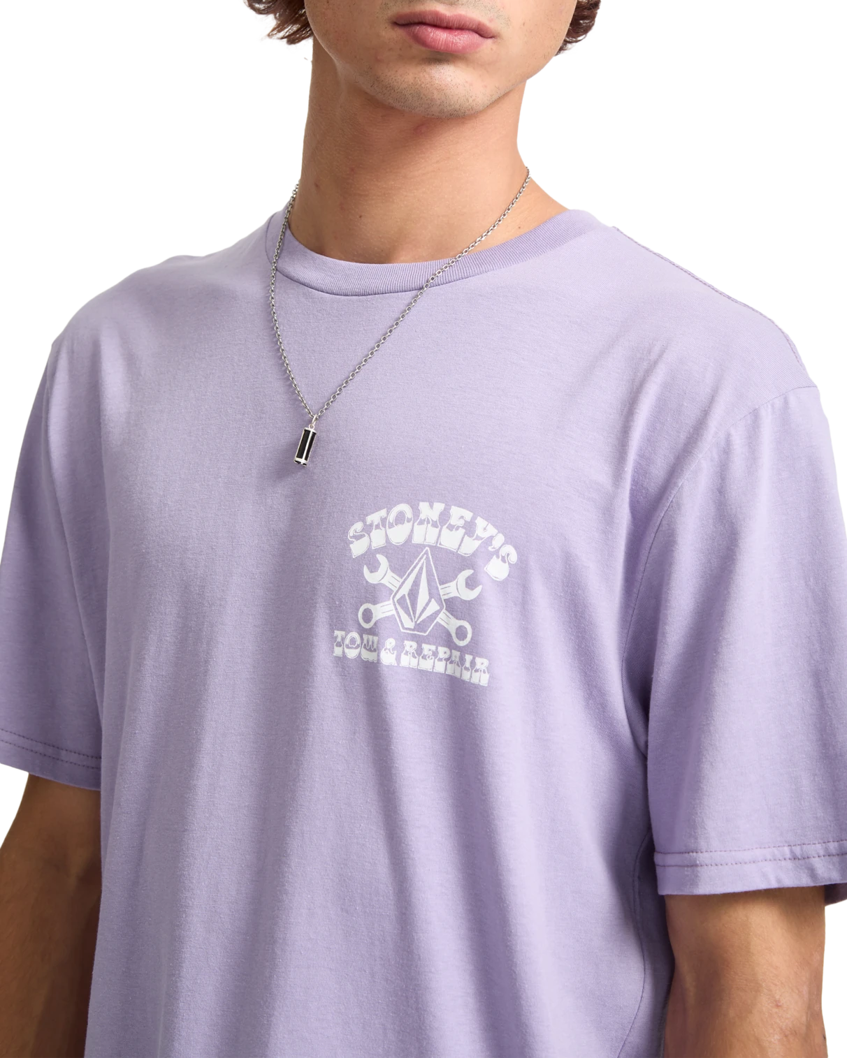 Volcom Stoneys camiseta manga corta hombre detail 2 | Purple Ash