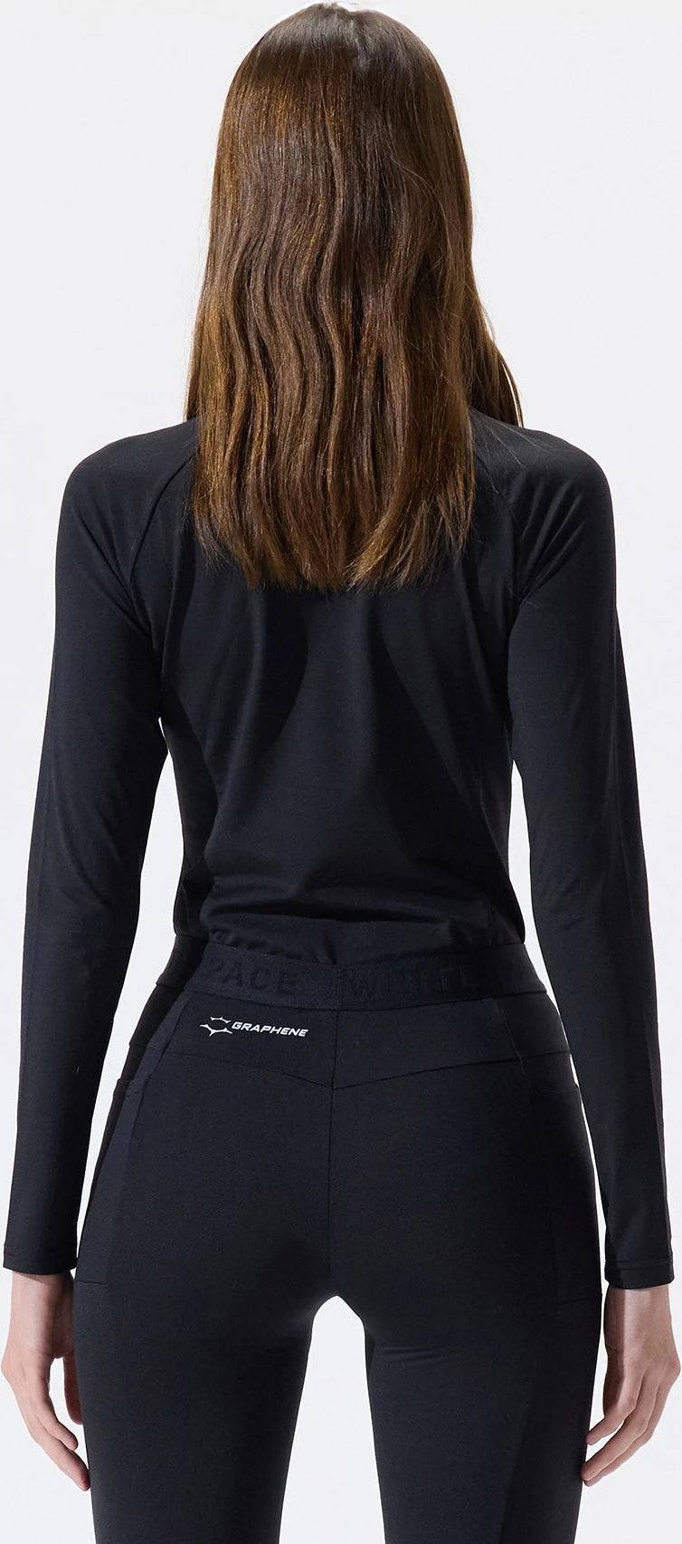 Whitespace GRAPHENE CREWNECK ropa interior térmica mujer detail 3 | Black Onyx