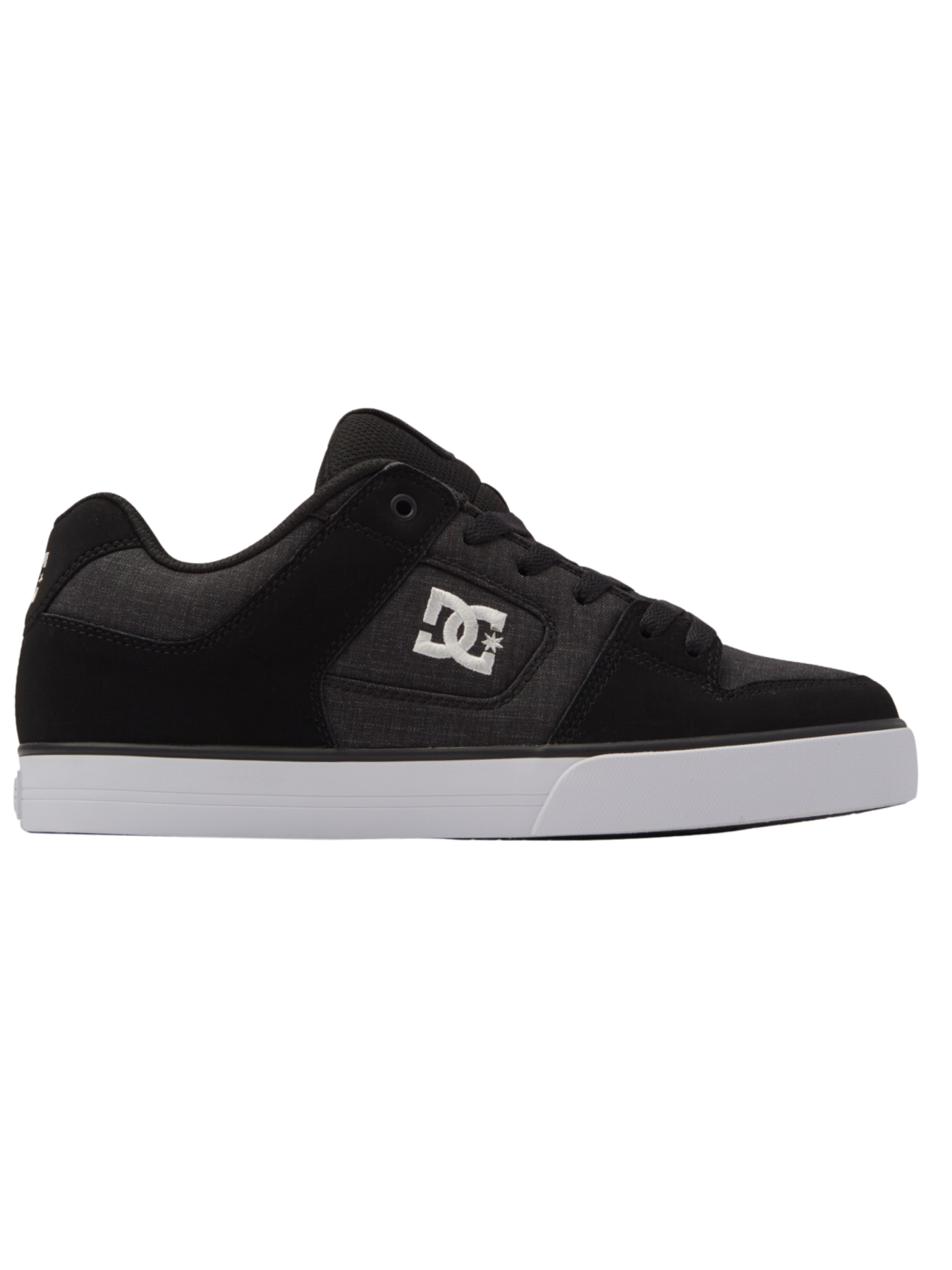 DC Shoes Pure Tênis - Preto/Branco/Battleship