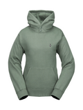 Pile con cappuccio da donna Volcom Costus - Verde lichene