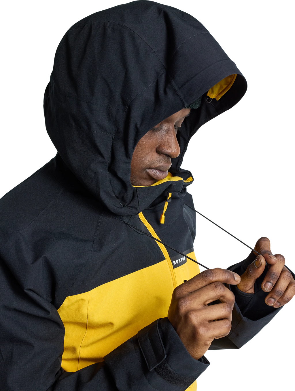 Burton Burton Lodgepole 2L Jacket chaquetas y abrigos hombre detail 7 | True Black / Goldenrod
