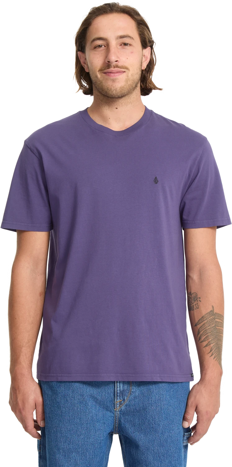 Volcom Solid Stone Emb camiseta manga corta hombre | Dark Purple