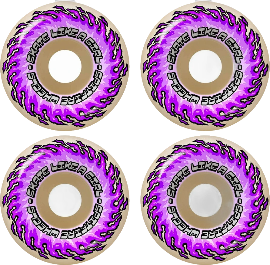 Spitfire Spitfire F4 99D OG Classic Skate Like A Girl 54mm ruedas del monopatín detail 1 | White/Purple