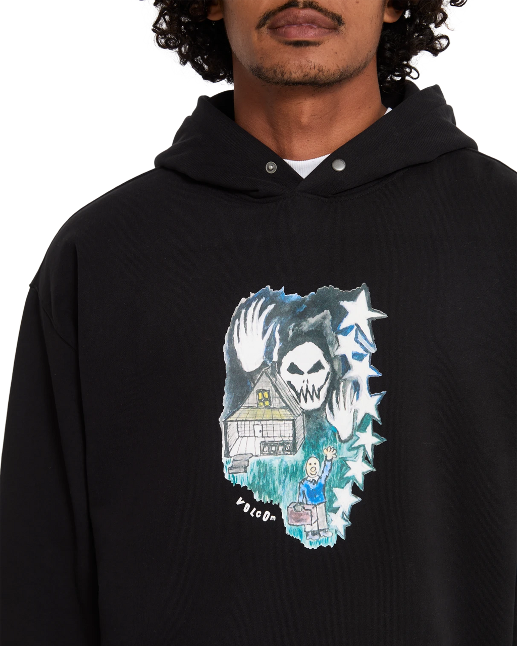 Volcom FA ISSAM AUPTEL PO sudadera con capucha hombre detail 3 | Black