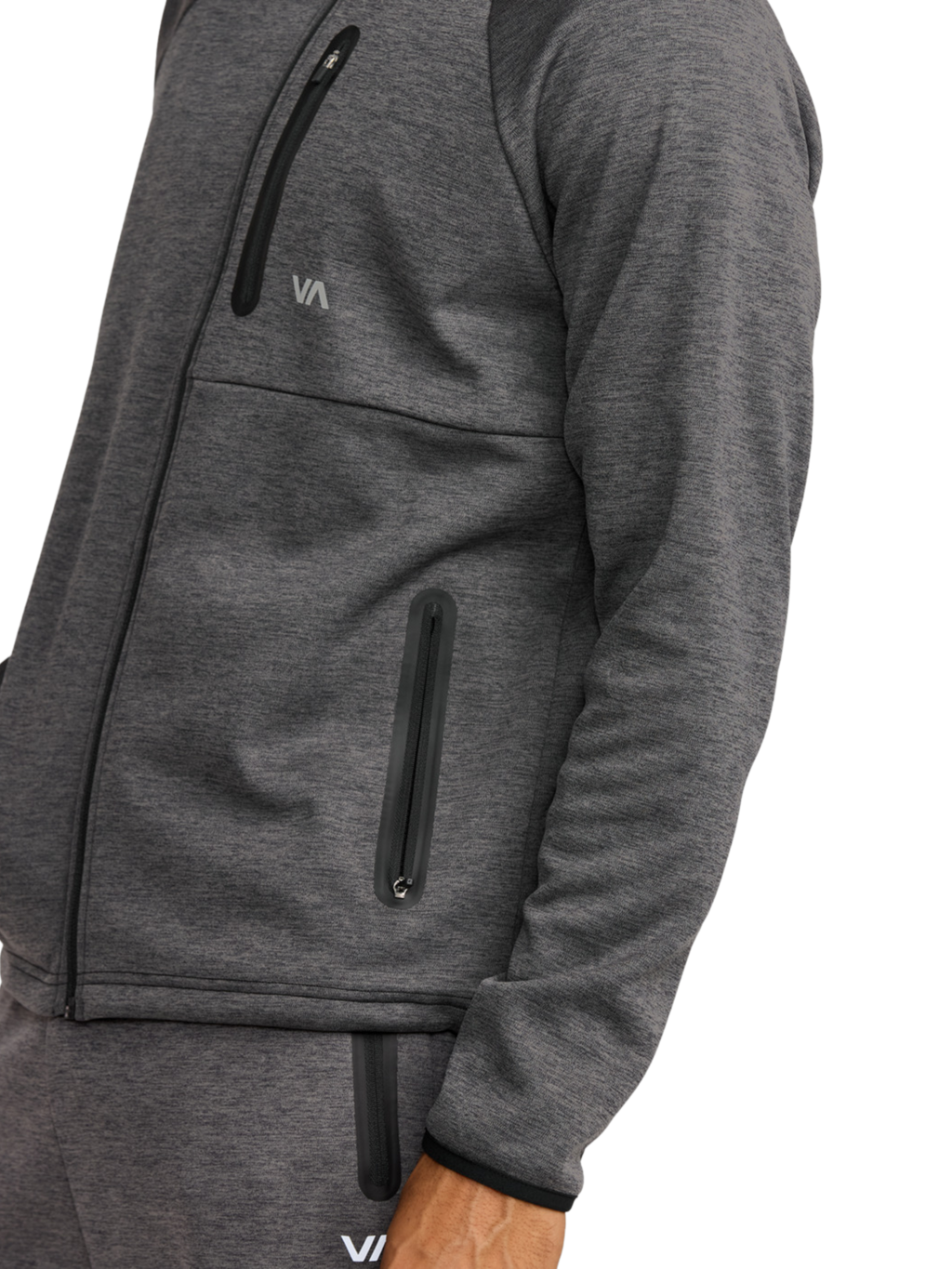 RVCA Balance Tech Fleece Hoodie | RVCA Black Heather