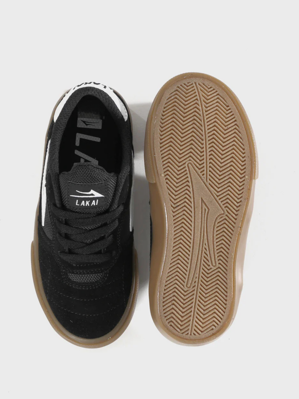 Zapatilla Lakai Cambridge Kids Black/Gum Suede