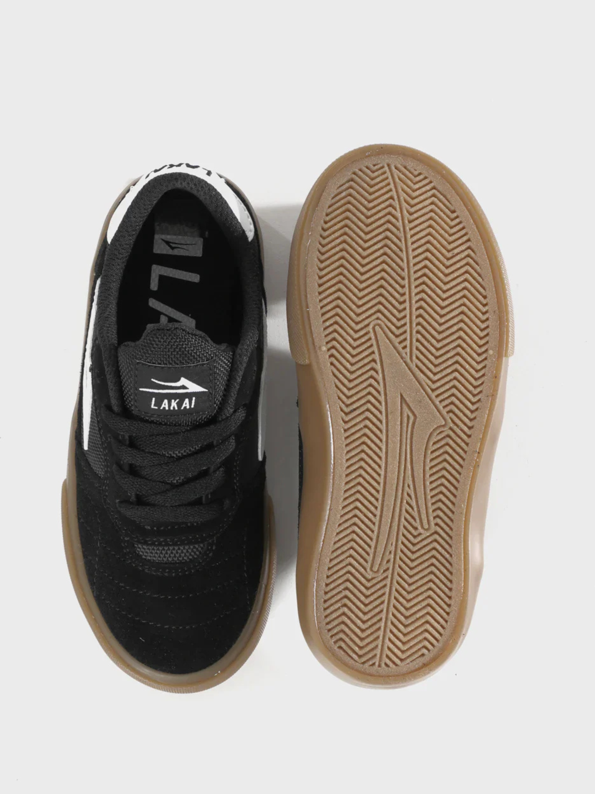 Zapatilla Lakai Cambridge Kids Black/Gum Suede