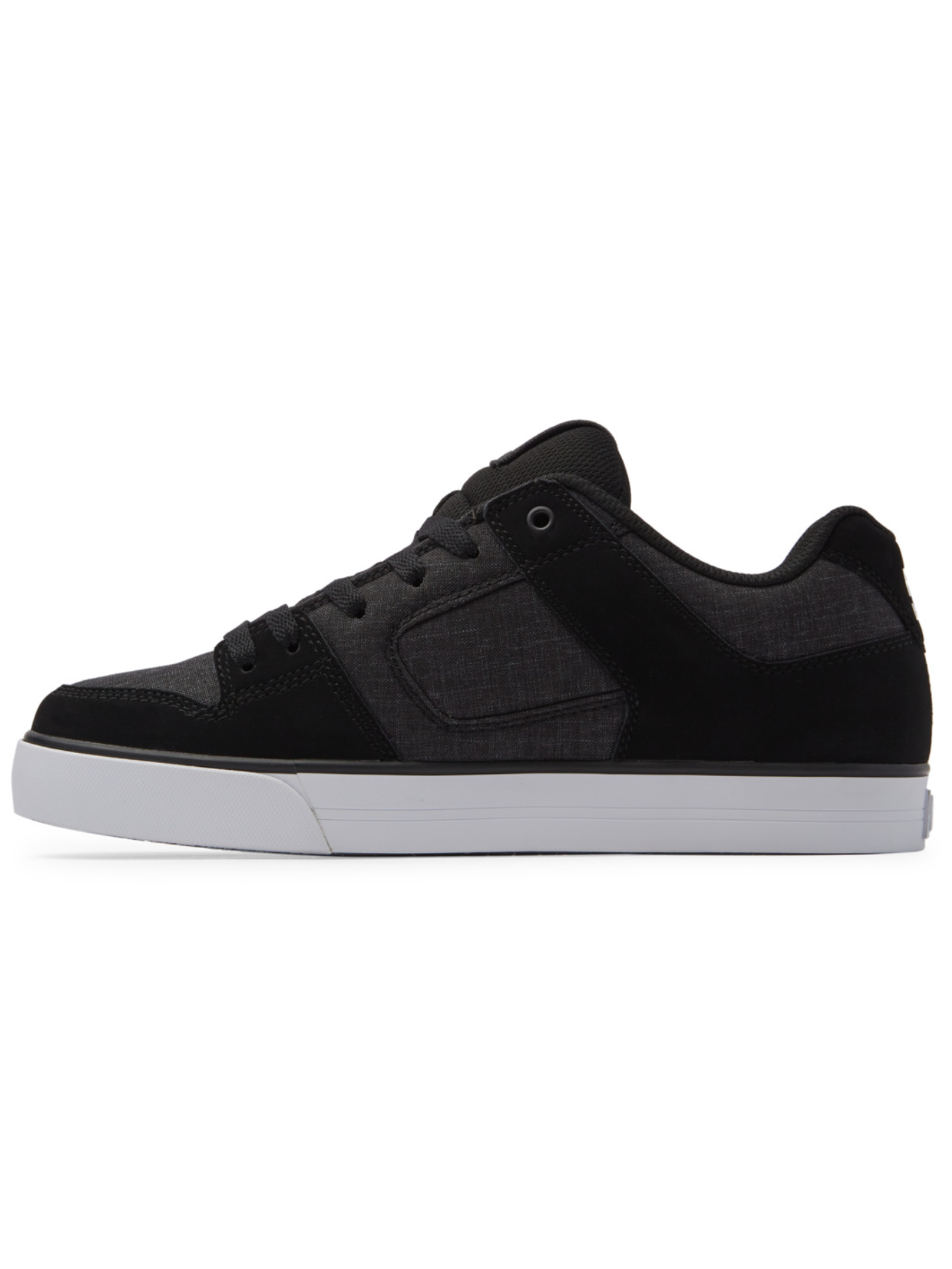 DC Shoes Pure Tênis - Preto/Branco/Battleship