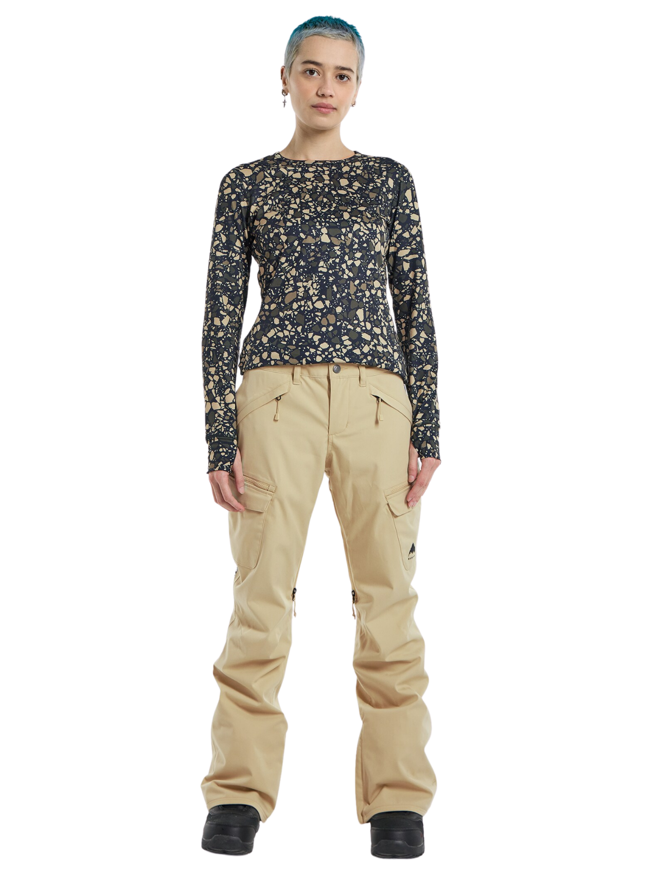 Pantalón de snowboard Mujer Burton Gloria 2L Stretch Insulated - Mushroom