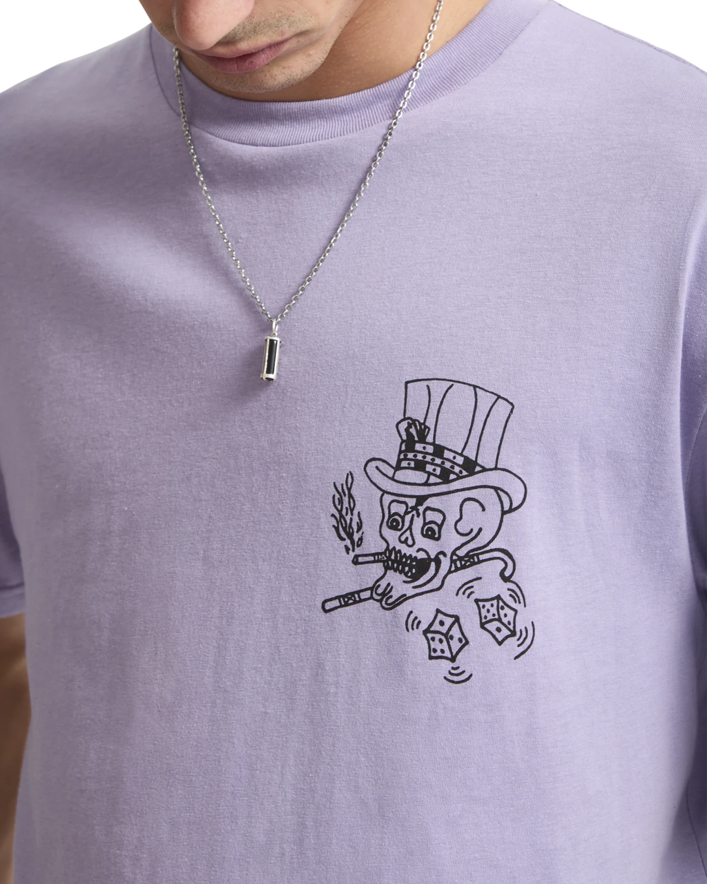 Volcom Harry camiseta manga corta hombre detail 2 | Purple Ash