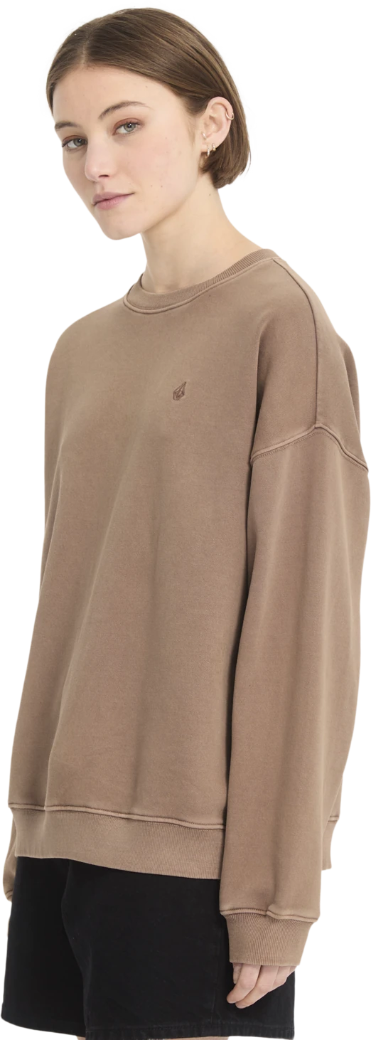 Volcom STONE SOFT CREW sudadera mujer detail 2 | Pale Khaki