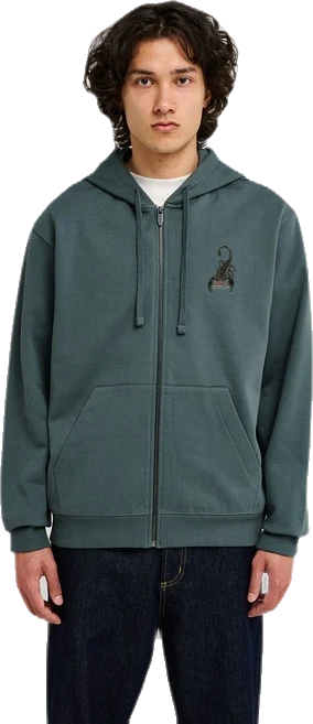 Rvca Scorpo Sudadera con capucha y cremallera sudadera hombre | Azul