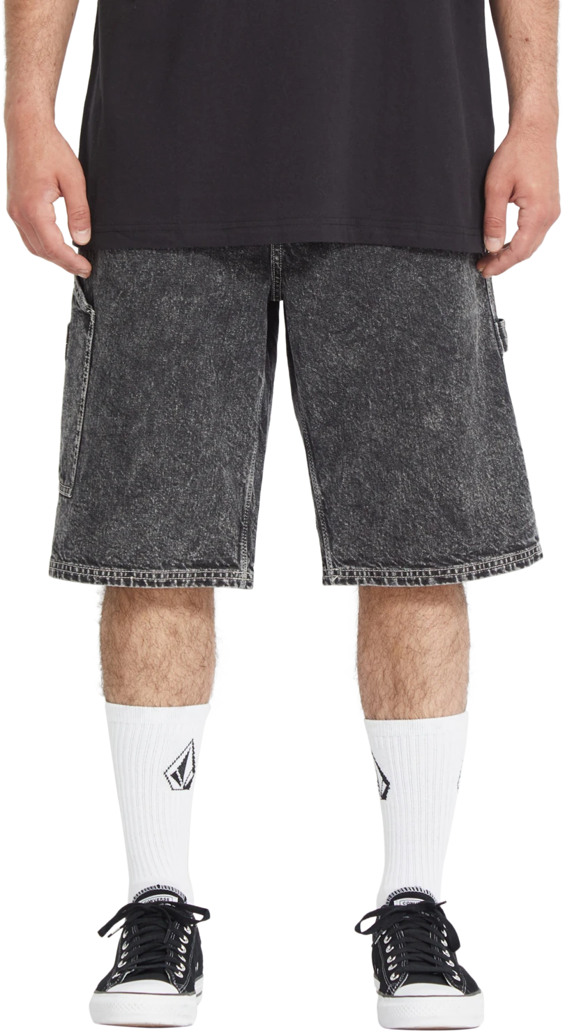 Volcom Labored Denim Utility Short denim short hombre | Light Acid Black