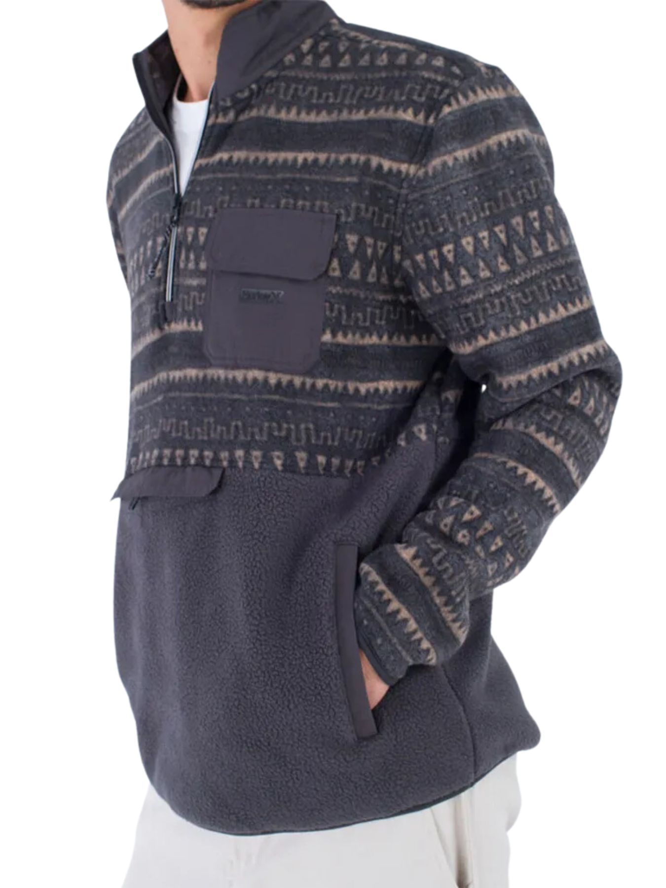 Forro Polar con cremallera 1/4 - Hurley Burrito Sherpa Track - Black | Meistverkaufte Produkte | Neue Produkte | Neueste Produkte | Sammlung_Zalando | Snowboard-Shop | Snowboard-Sweatshirts | surfdevils.com