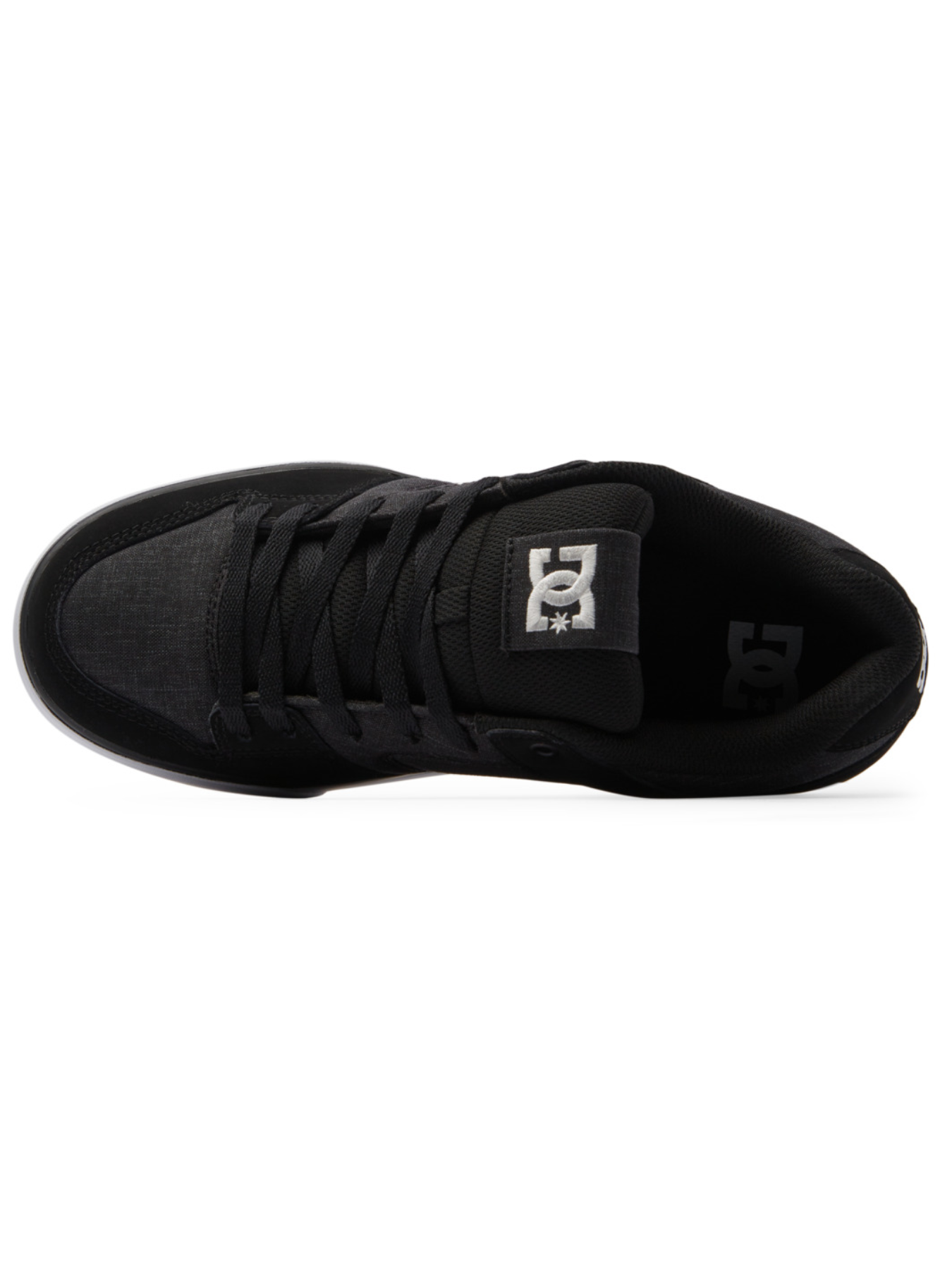 DC Shoes Pure Tênis - Preto/Branco/Battleship