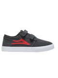 Lakai Griffin Kids Charcoal Flame Suede Skate-Schuh
