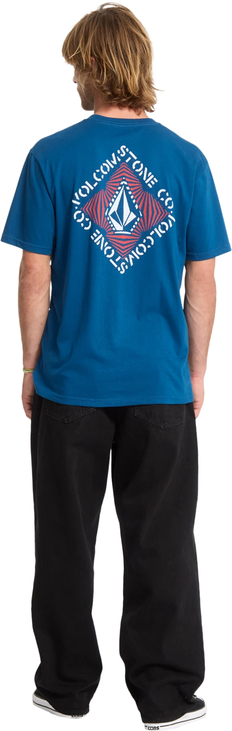Volcom Obtical camiseta manga corta hombre detail 3 | Cosmic Blue