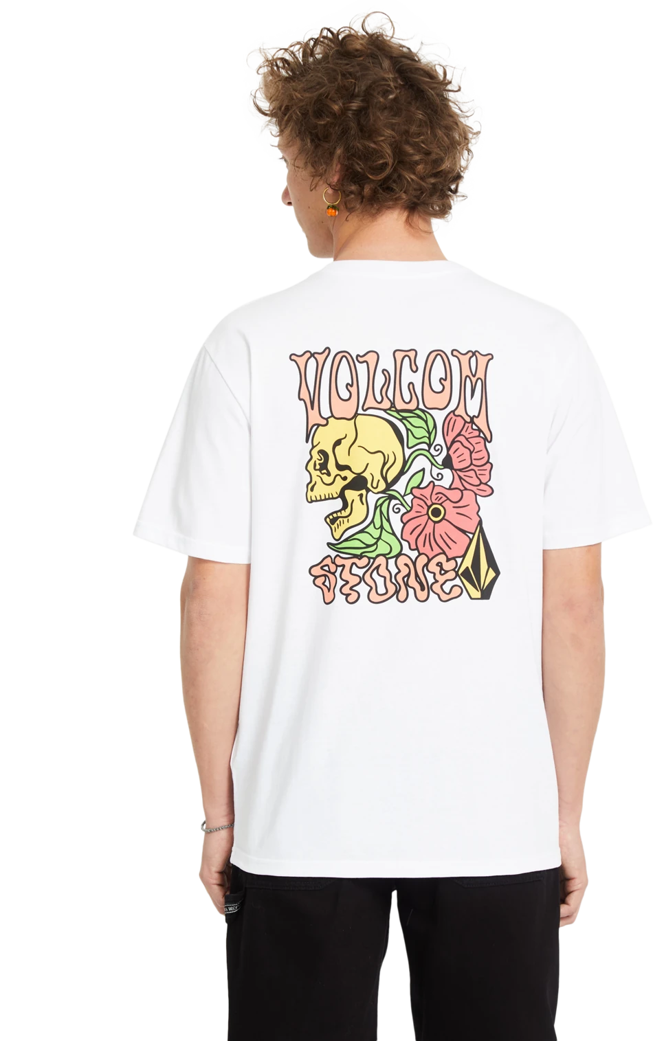 Volcom TOOFLOW BSC SST camiseta manga corta hombre detail 1 | White